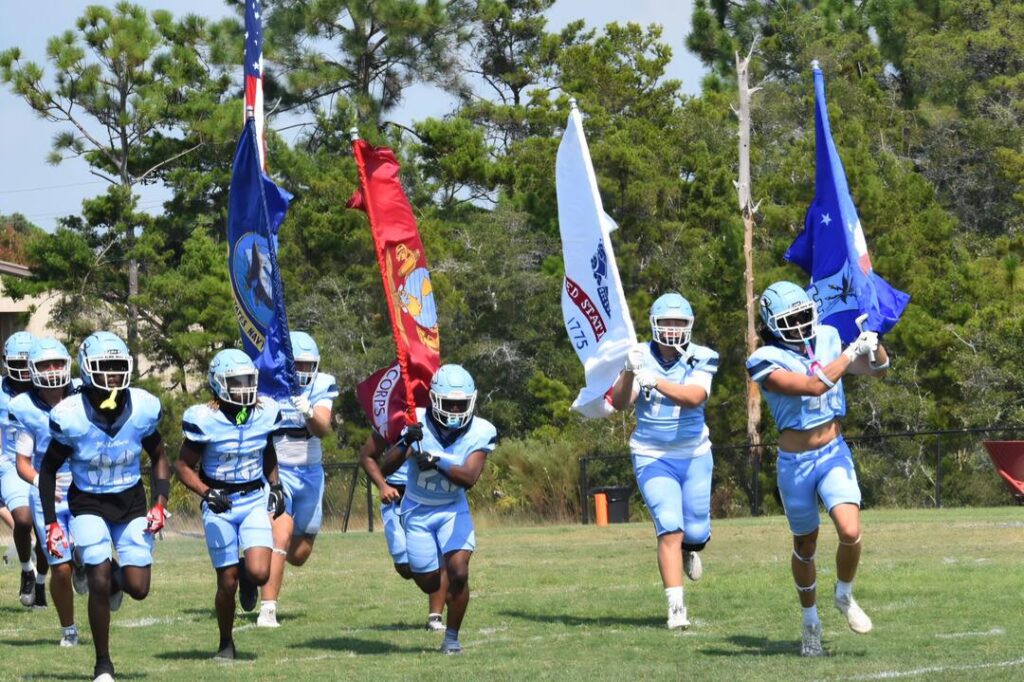 Flying the Colors for the Lighthouse Christian College Makos!